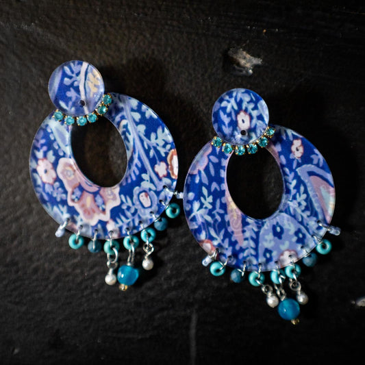 Round Paisley Earrings